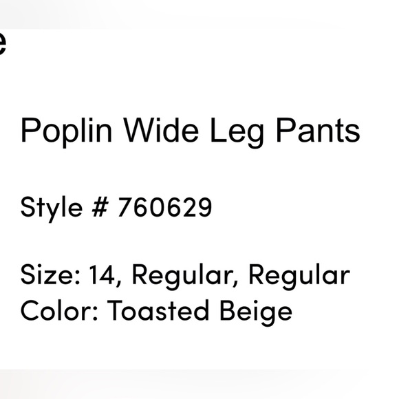 loft khaki poplin pants size 14 - Picture 9 of 9